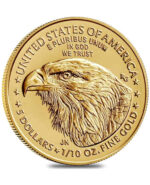 1/10 oz American Gold Eagle Coin BU Random Date