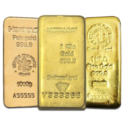 1 Kilo Gold Bar 32.15 oz .9999 Pure LBMA Good Delivery