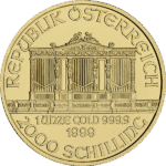 1 oz Austrian Gold Philharmonic Coin (Random Year)