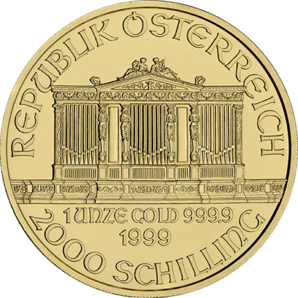 1 oz Austrian Gold Philharmonic Coin (Random Year)