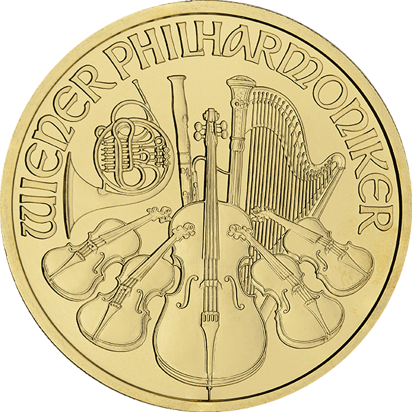 1 oz Austrian Gold Philharmonic Coin (Random Year)