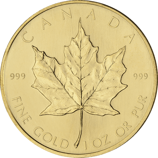 1 oz Canadian Gold Maple Leaf Coin BU (Random Year) 1 oz Canadian Gold Maple Leaf Coin BU (Random Year)