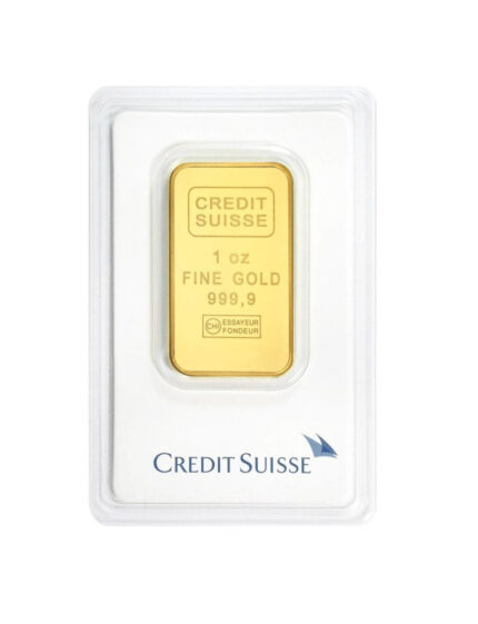 1 oz Credit Suisse .9999 Gold Bar w/ Assay
