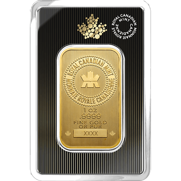 1 Oz Royal Canadian Mint Gold Bar In Assay 1 Oz Royal Canadian Mint Gold Bar In Assay
