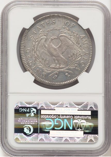 1795 Flowing Hair Three Leaves Early Dollar NGC AU55