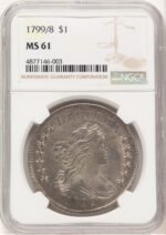 1799/8 15 Stars Reverse Early Dollar NGC MS61