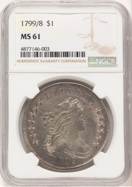 1799/8 15 Stars Reverse Early Dollar NGC MS61
