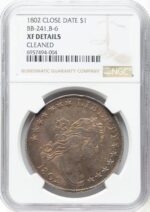 1802 $1 Narrow Date B-6 BB-241 Early Dollar Details NGC XF40