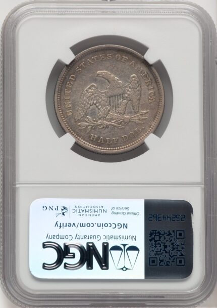 1839 50C NO DRAPERY Seated Half Dollar NGC XF40