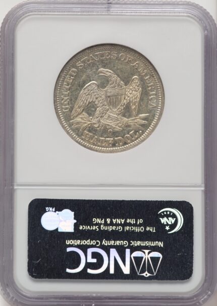 1846-O 50C Tall Date Seated Half Dollar NGC MS61