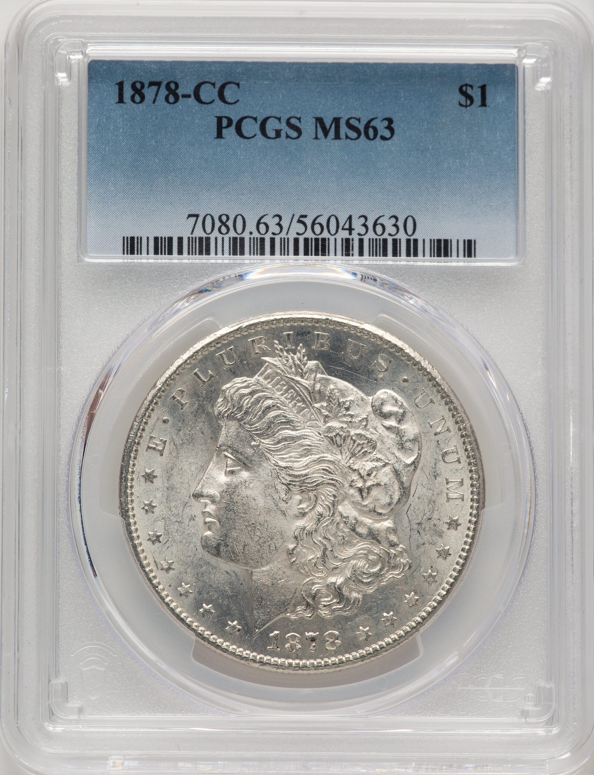 1878-CC Morgan Dollar PCGS MS63 (778580005) 1878-CC Morgan Dollar PCGS MS63 (778580005)