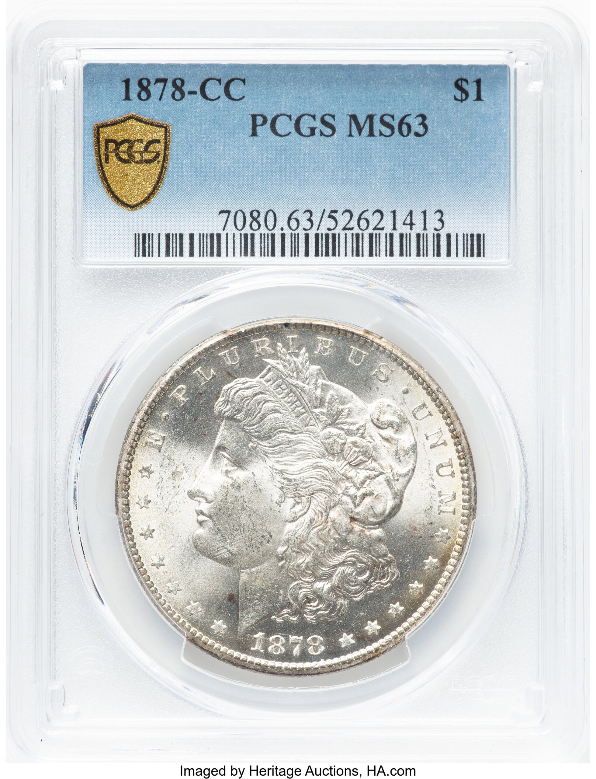 1878-CC Morgan Dollar PCGS MS63 (780410005) 1878-CC Morgan Dollar PCGS MS63 (780410005)