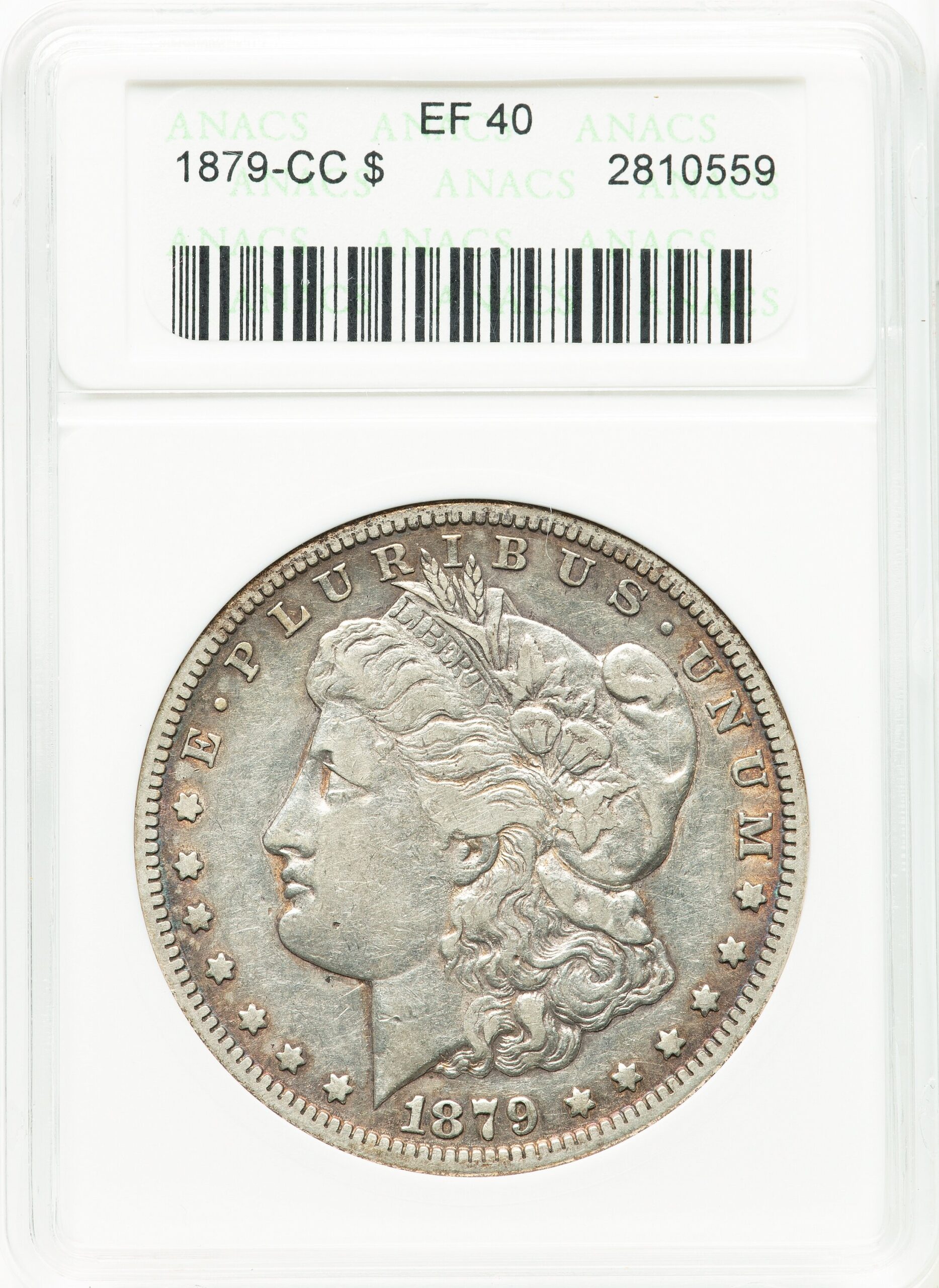1879-CC Morgan Dollar ANACS XF40 1879-CC Morgan Dollar ANACS XF40