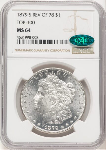 1879-S Reverse of 1878 CAC Morgan Dollar NGC MS64