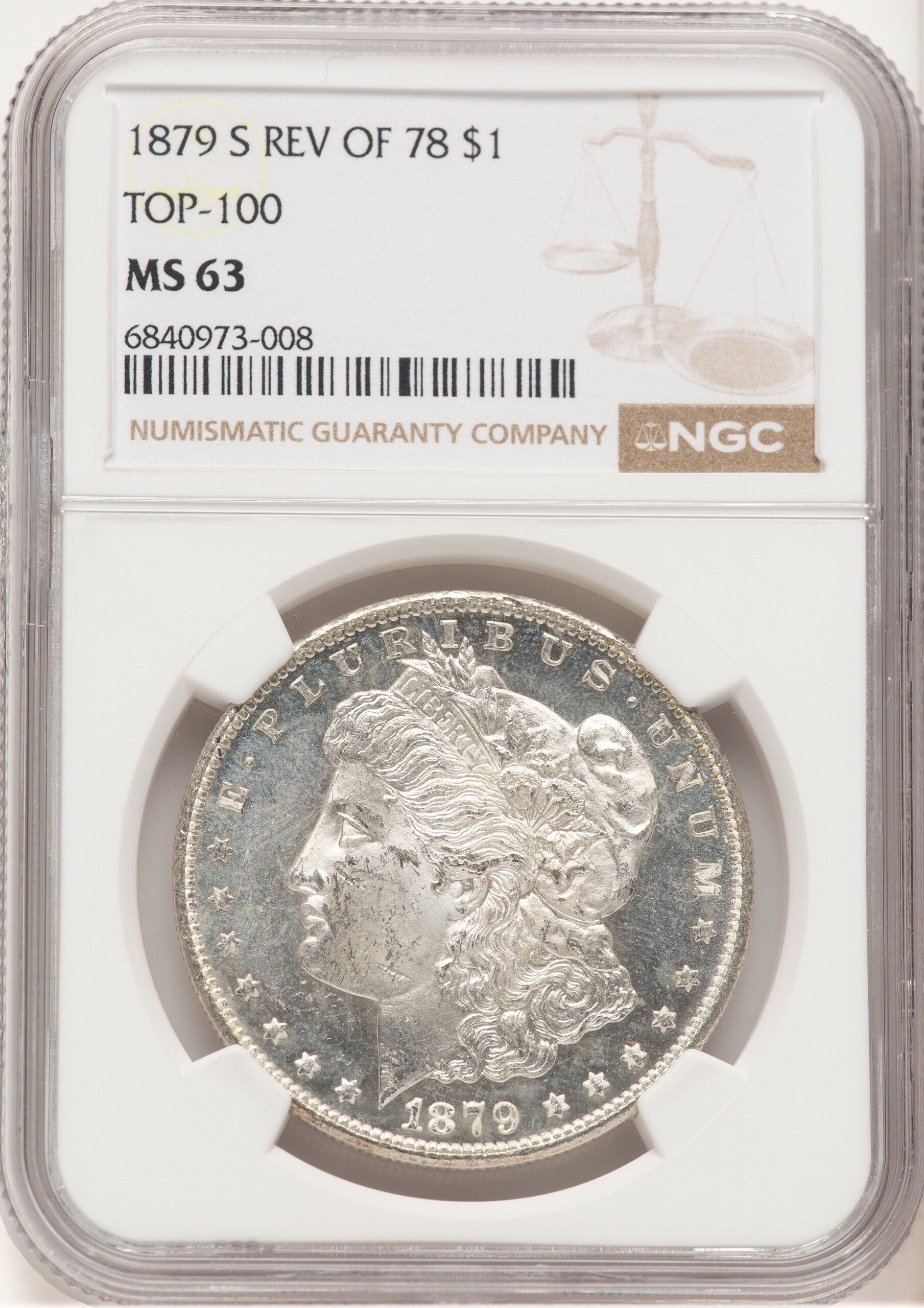 1879-S Reverse of 1878 Morgan Dollar NGC MS63 (507439007) 1879-S Reverse of 1878 Morgan Dollar NGC MS63 (507439007)