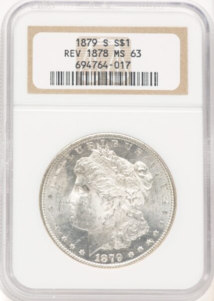 1879-S Reverse of 1878 Morgan Dollar NGC MS63