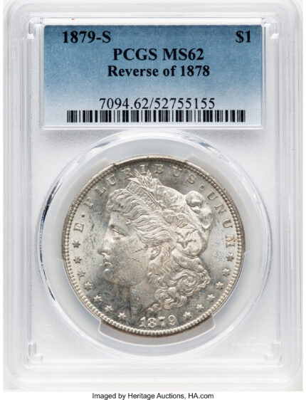 1879-S Reverse of 1878 Morgan Dollar PCGS MS62 (780410006)