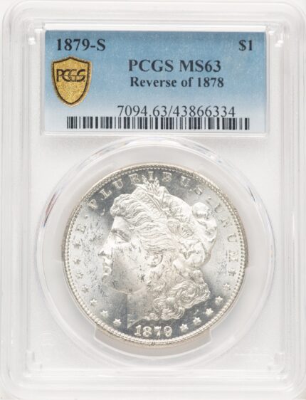 1879-S Reverse of 1878 Morgan Dollar PCGS MS63 (779654003)