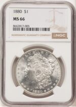 1880 Morgan Dollar NGC MS66 (778956012)