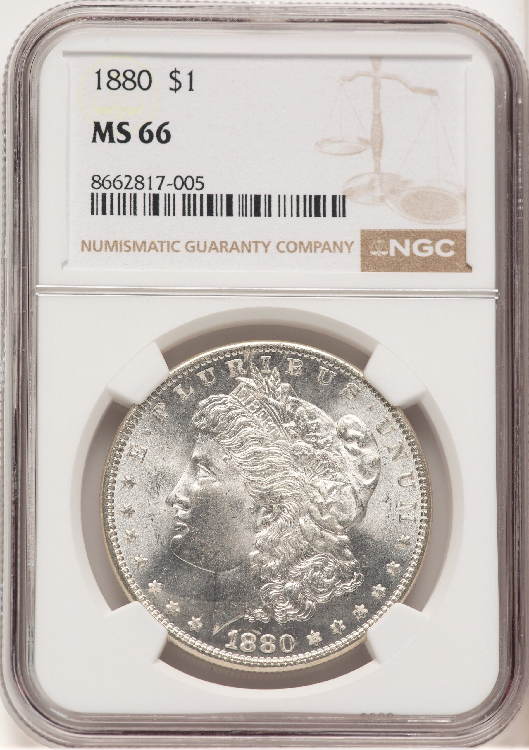 1880 Morgan Dollar NGC MS66 (778956012) 1880 Morgan Dollar NGC MS66 (778956012)