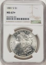 1881-S Morgan Dollar NGC MS67+ (777395005)