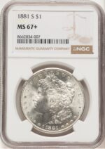1881-S Morgan Dollar NGC MS67+ (778956066)