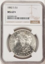 1882-S Morgan Dollar NGC MS67+ (780787001)