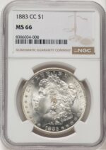 1883-CC Morgan Dollar NGC MS66 (521164022)