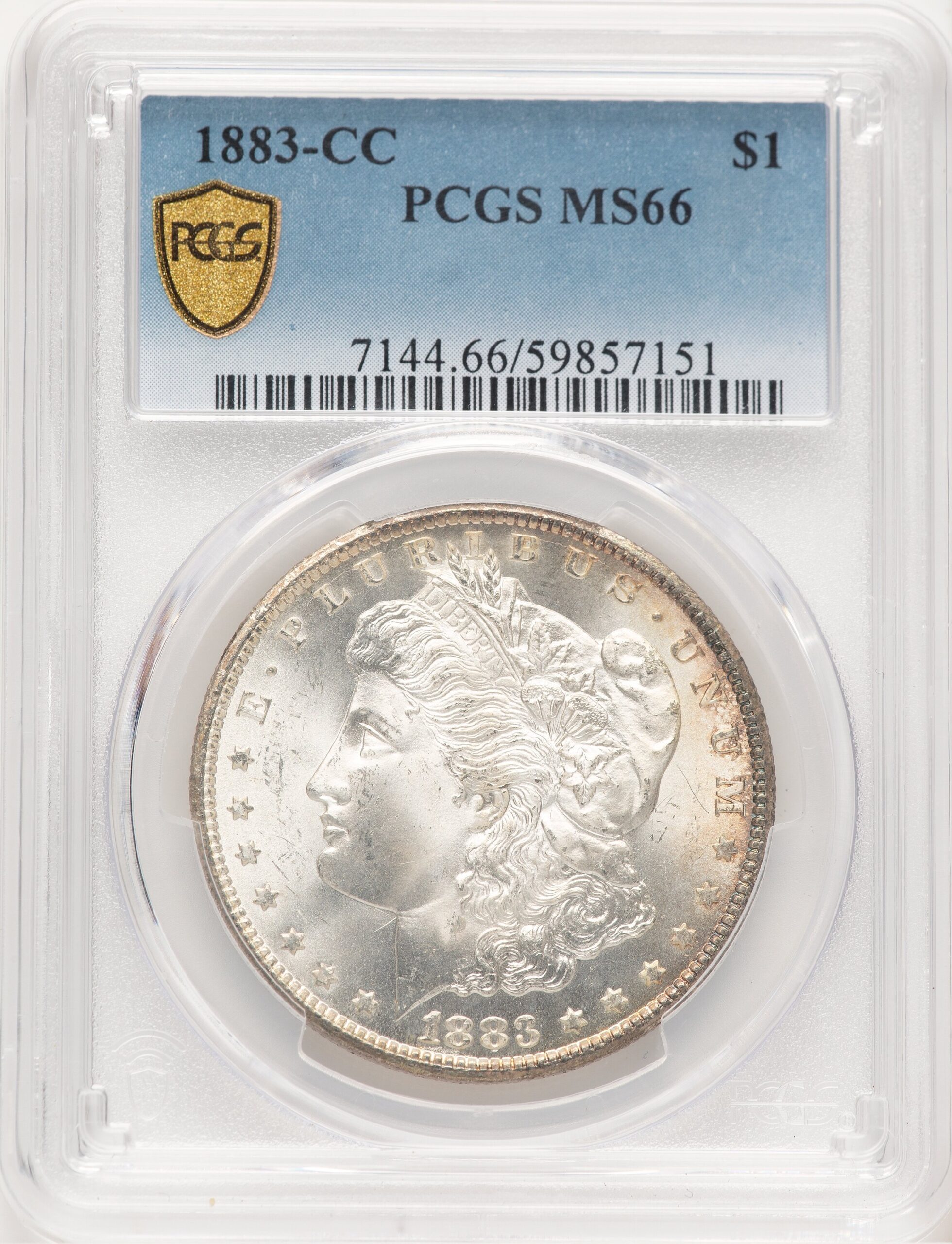 1883-CC Morgan Dollar PCGS MS66 (778883013) 1883-CC Morgan Dollar PCGS MS66 (778883013)