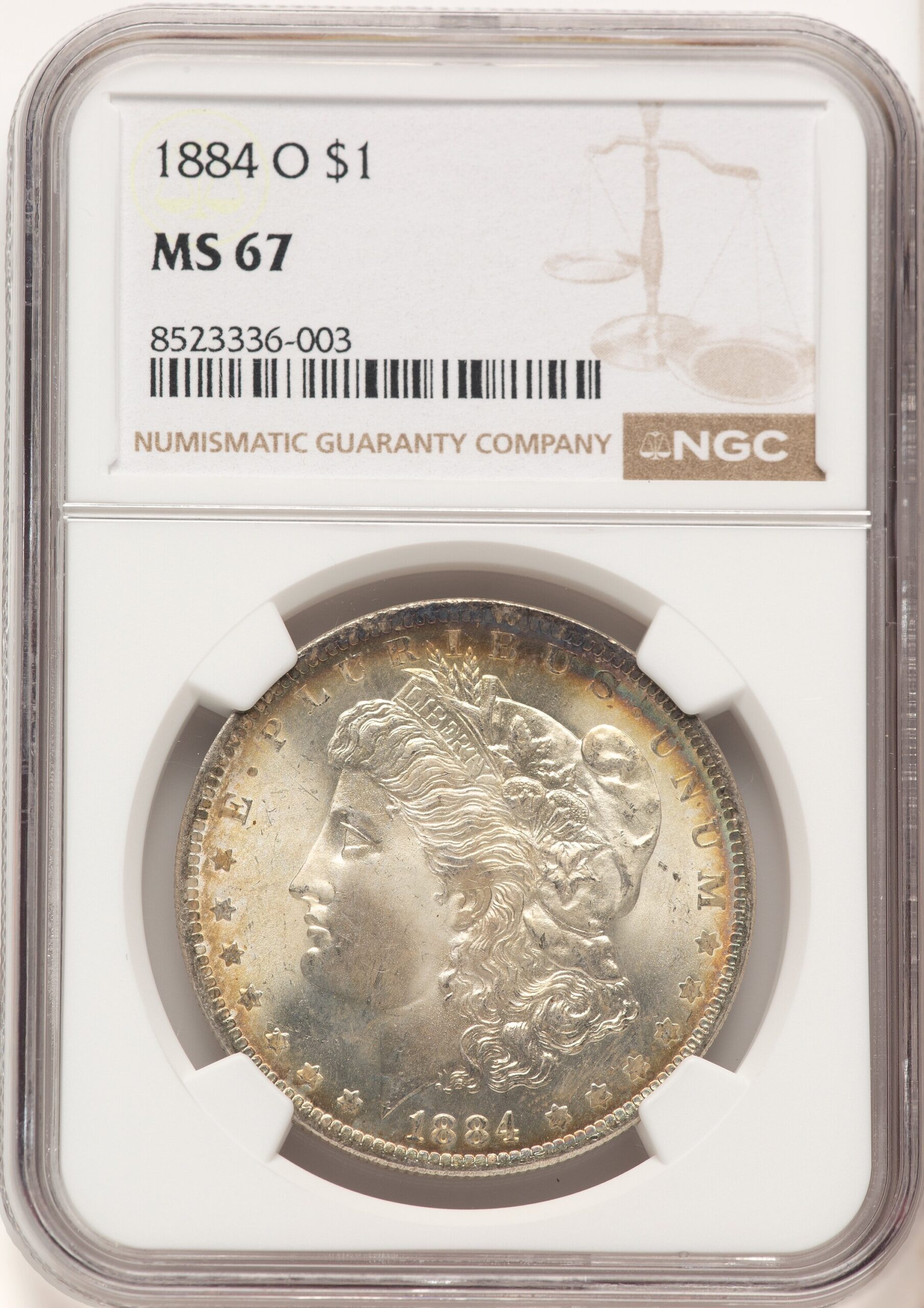 1884-O Morgan Dollar NGC MS67 (778942002) 1884-O Morgan Dollar NGC MS67 (778942002)