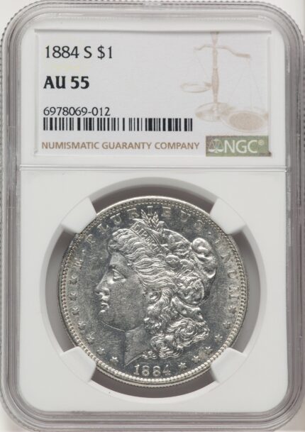 1884-S Morgan Dollar NGC AU55 (777636006)