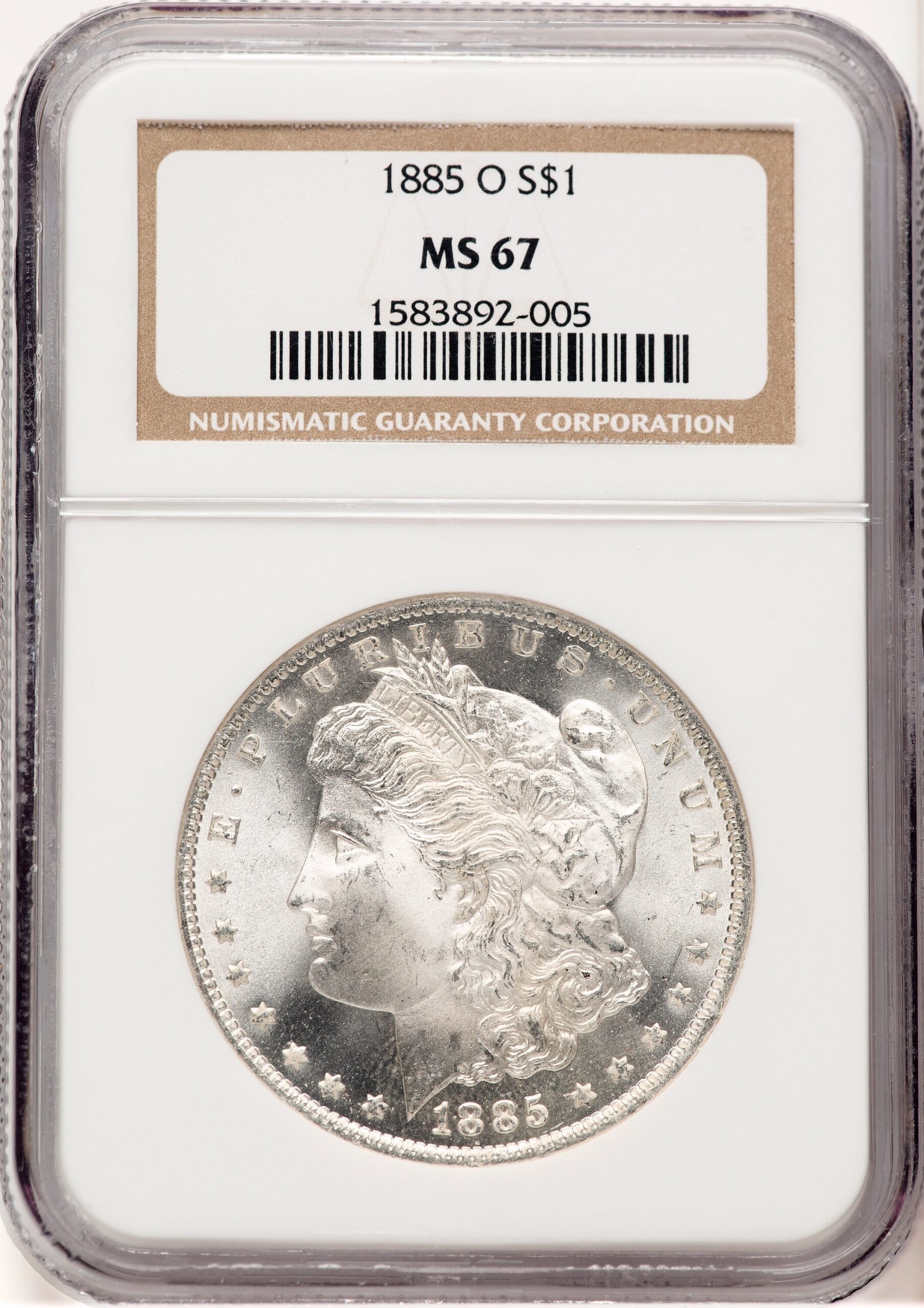 1885-O Morgan Dollar NGC MS67 (506662010) 1885-O Morgan Dollar NGC MS67 (506662010)