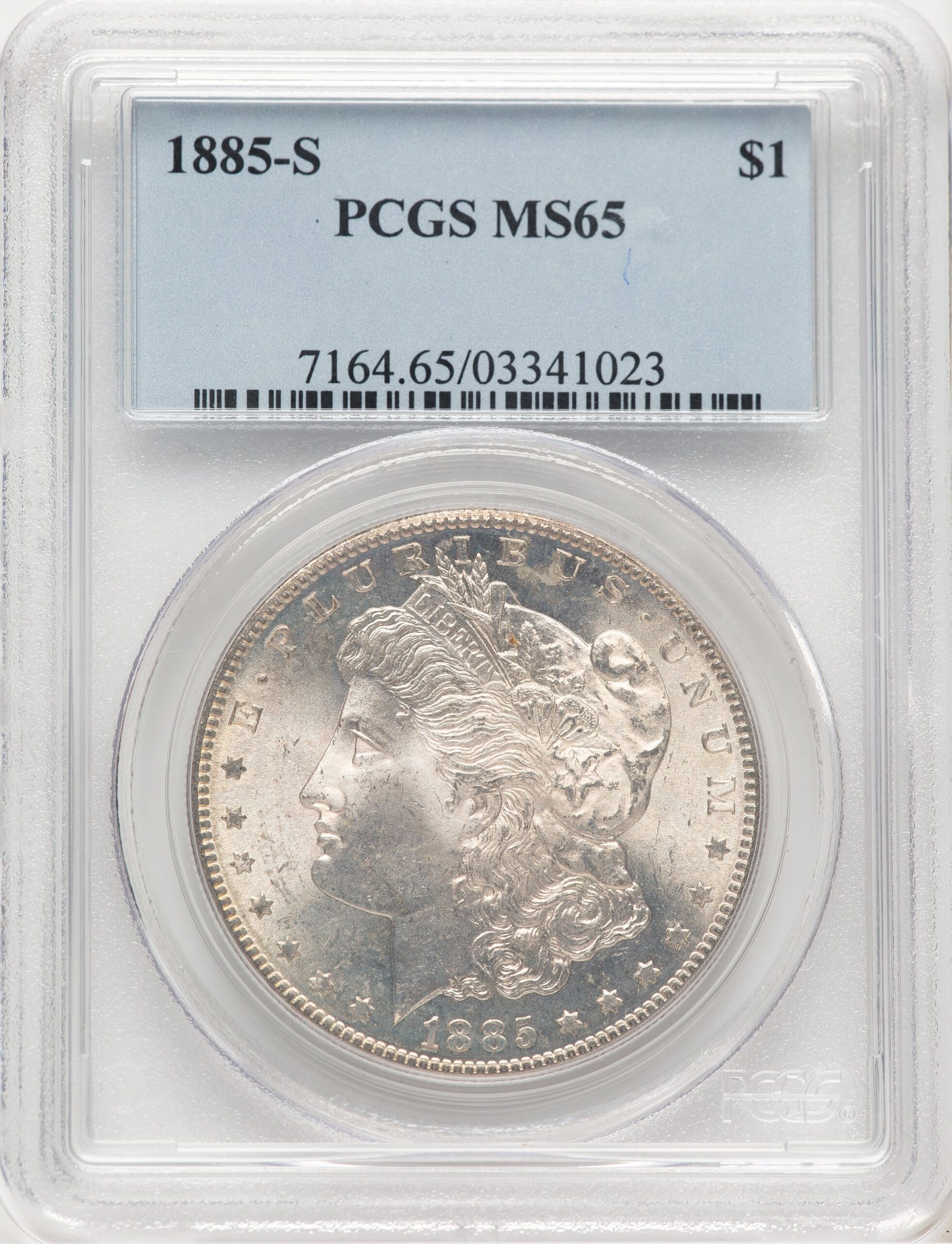 1885-S Morgan Dollar PCGS MS65 (778956027) 1885-S Morgan Dollar PCGS MS65 (778956027)