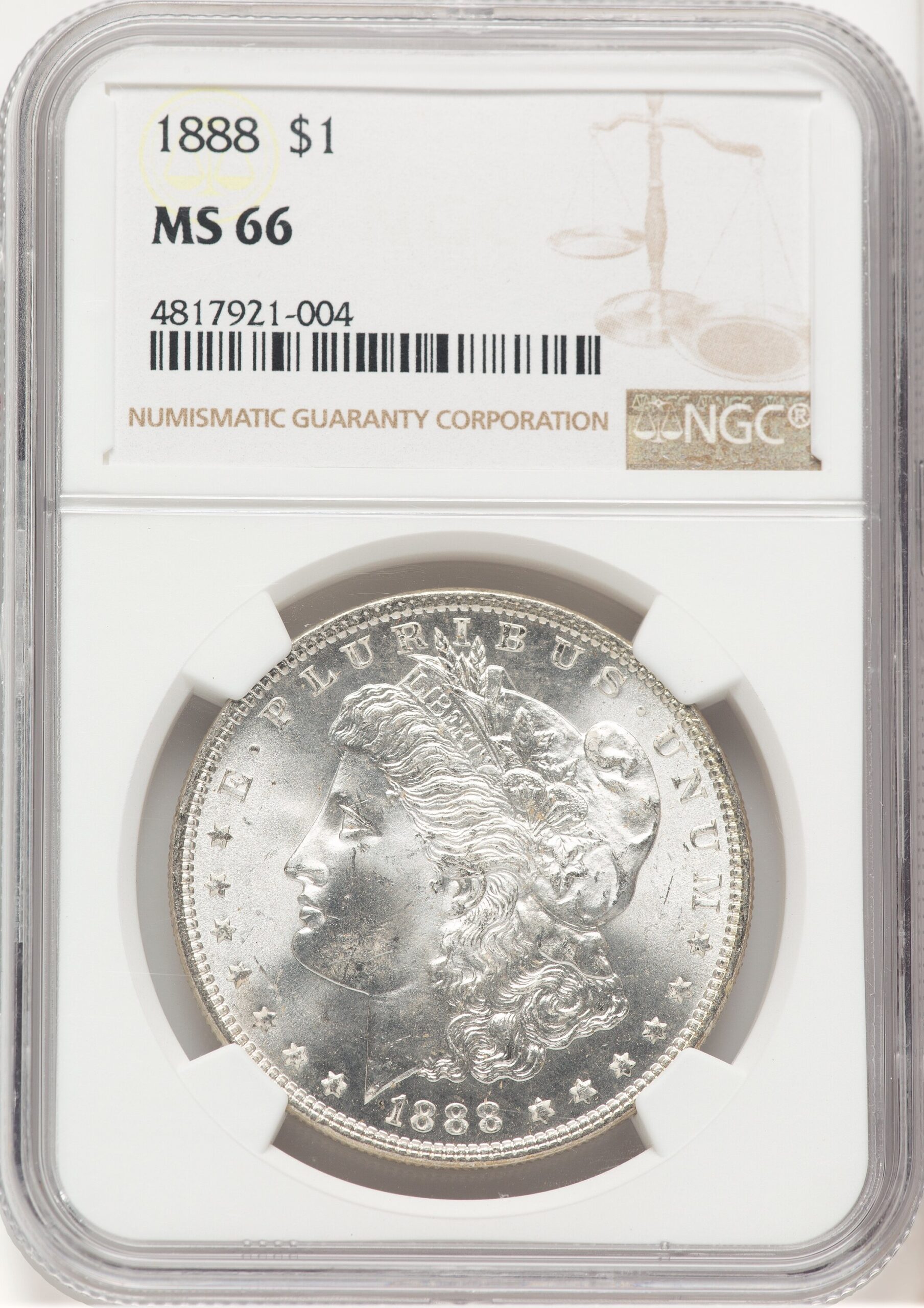 1888 Morgan Dollar NGC MS66 (521684078) 1888 Morgan Dollar NGC MS66 (521684078)