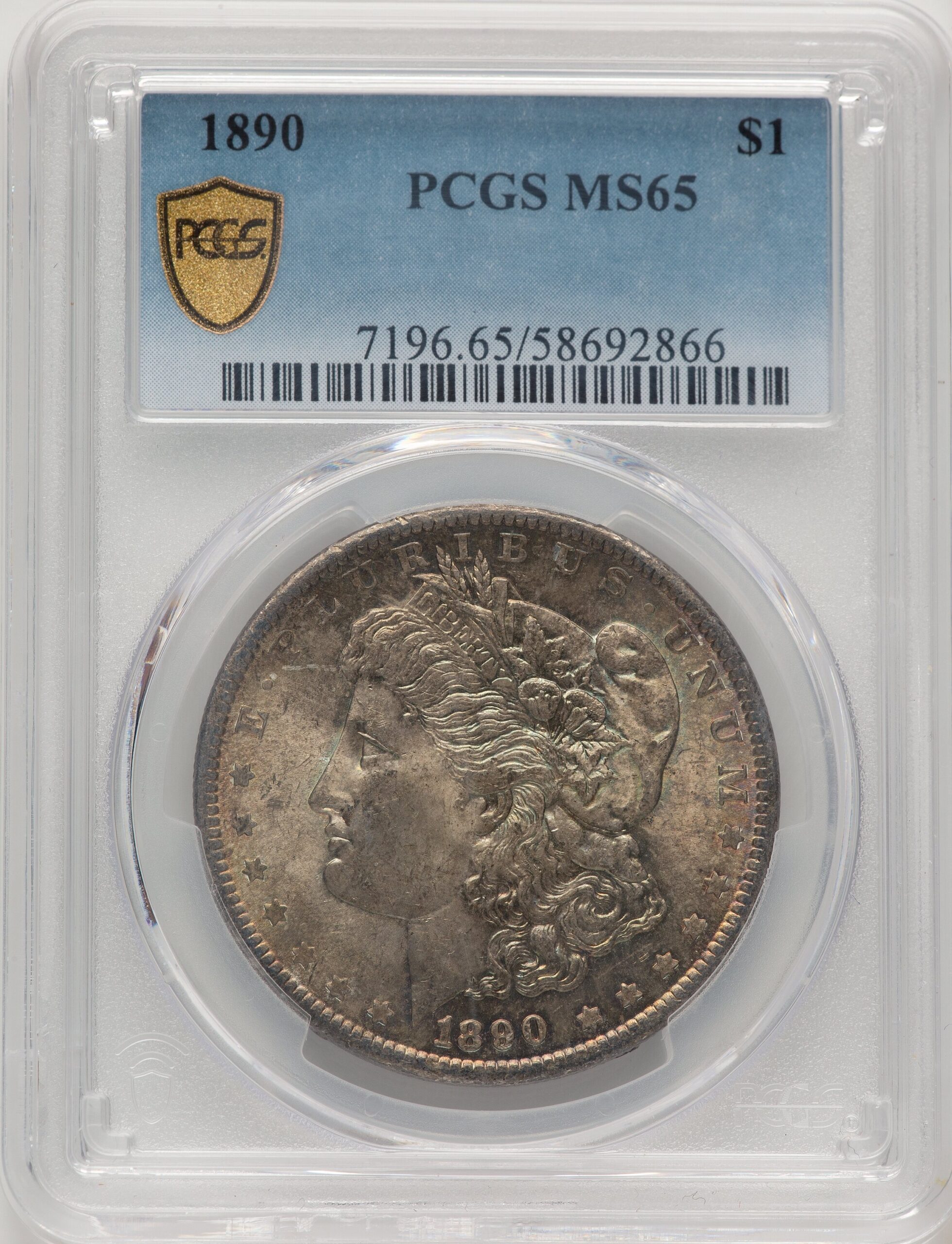 1890 Morgan Dollar PCGS MS65 (777985016) 1890 Morgan Dollar PCGS MS65 (777985016)