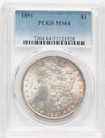 1891 Morgan Dollar PCGS MS64 (779962001)