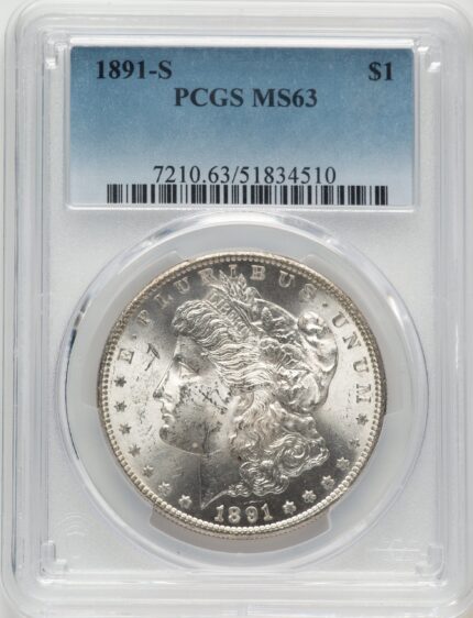 1891-S Morgan Dollar PCGS MS63 (520977014)