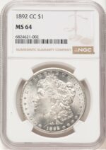 1892-CC Morgan Dollar NGC MS64