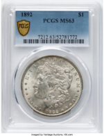 1892 Morgan Dollar PCGS MS63 (780153006)