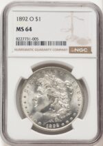 1892-O Morgan Dollar NGC MS64 (780331009)