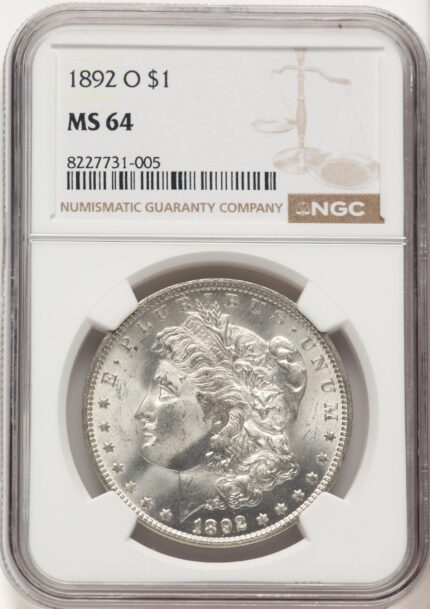 1892-O Morgan Dollar NGC MS64 (780331009)