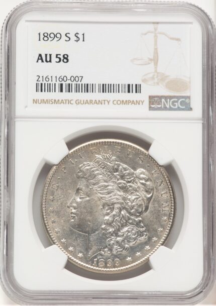 1899-S Morgan Dollar NGC AU58 (778616038)