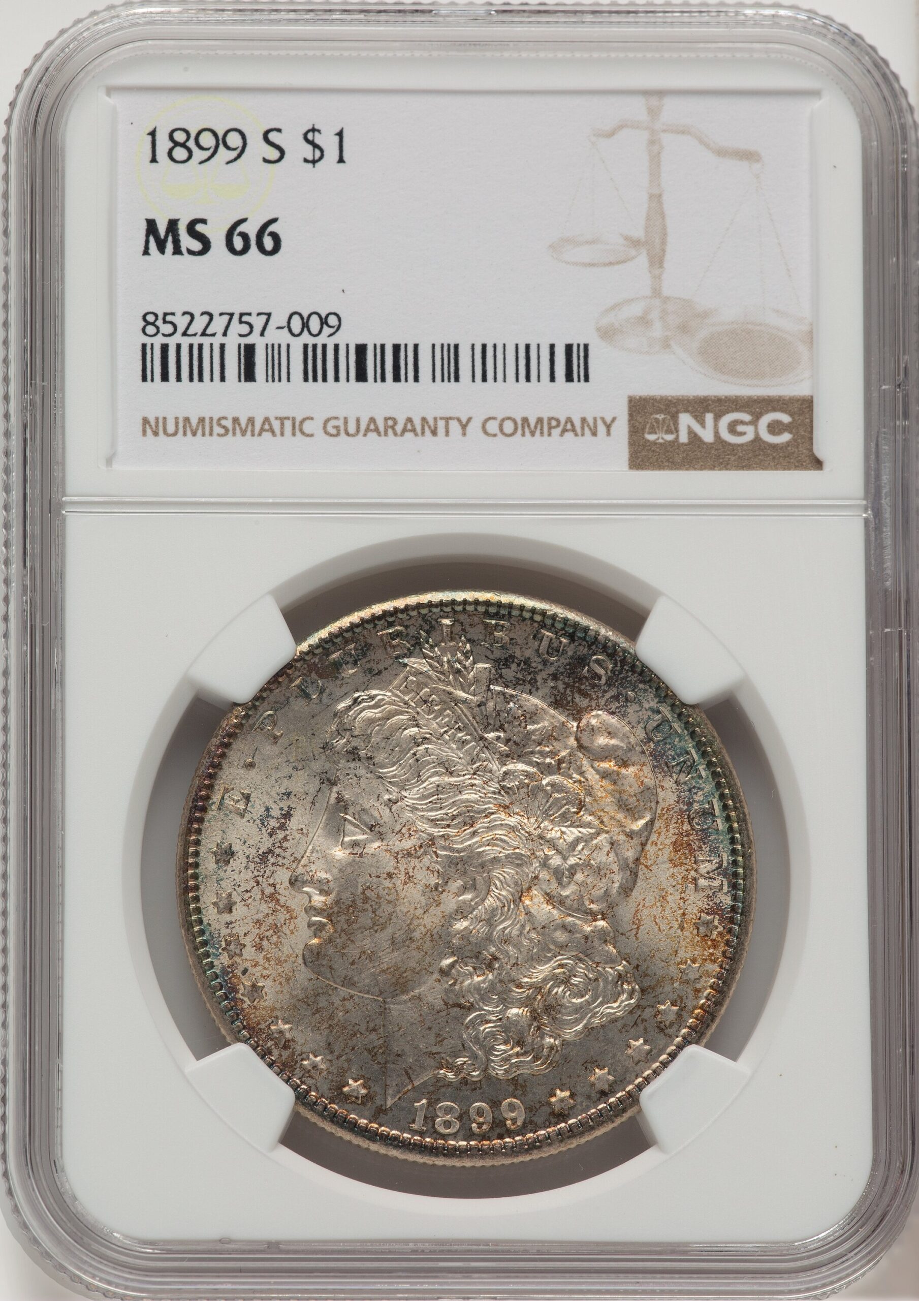 1899-S Morgan Dollar NGC MS66 1899-S Morgan Dollar NGC MS66