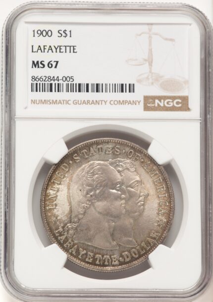 1900 Lafayette Dollar Commemorative Silver NGC MS67