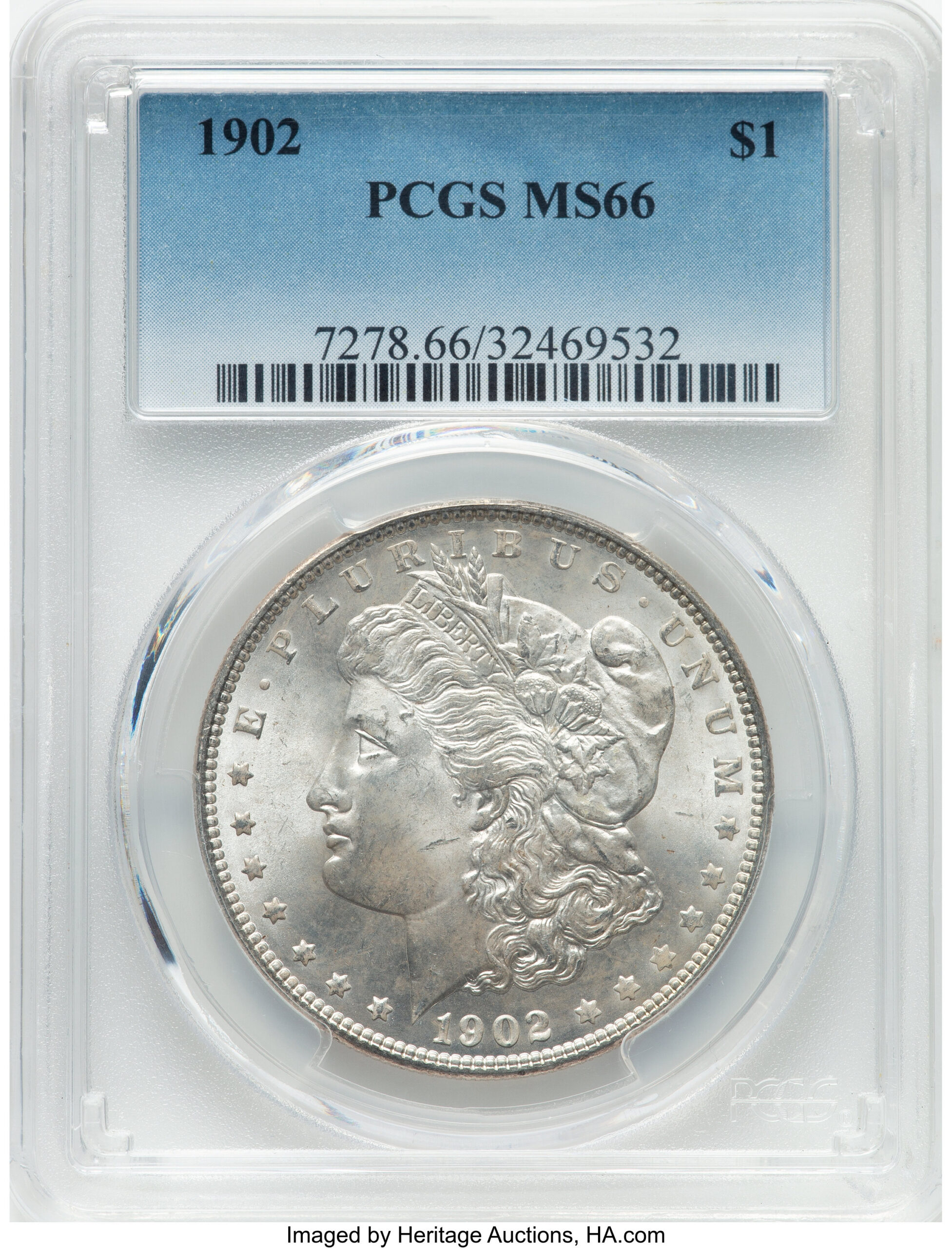 1902 Morgan Dollar PCGS MS66 (779778019) 1902 Morgan Dollar PCGS MS66 (779778019)
