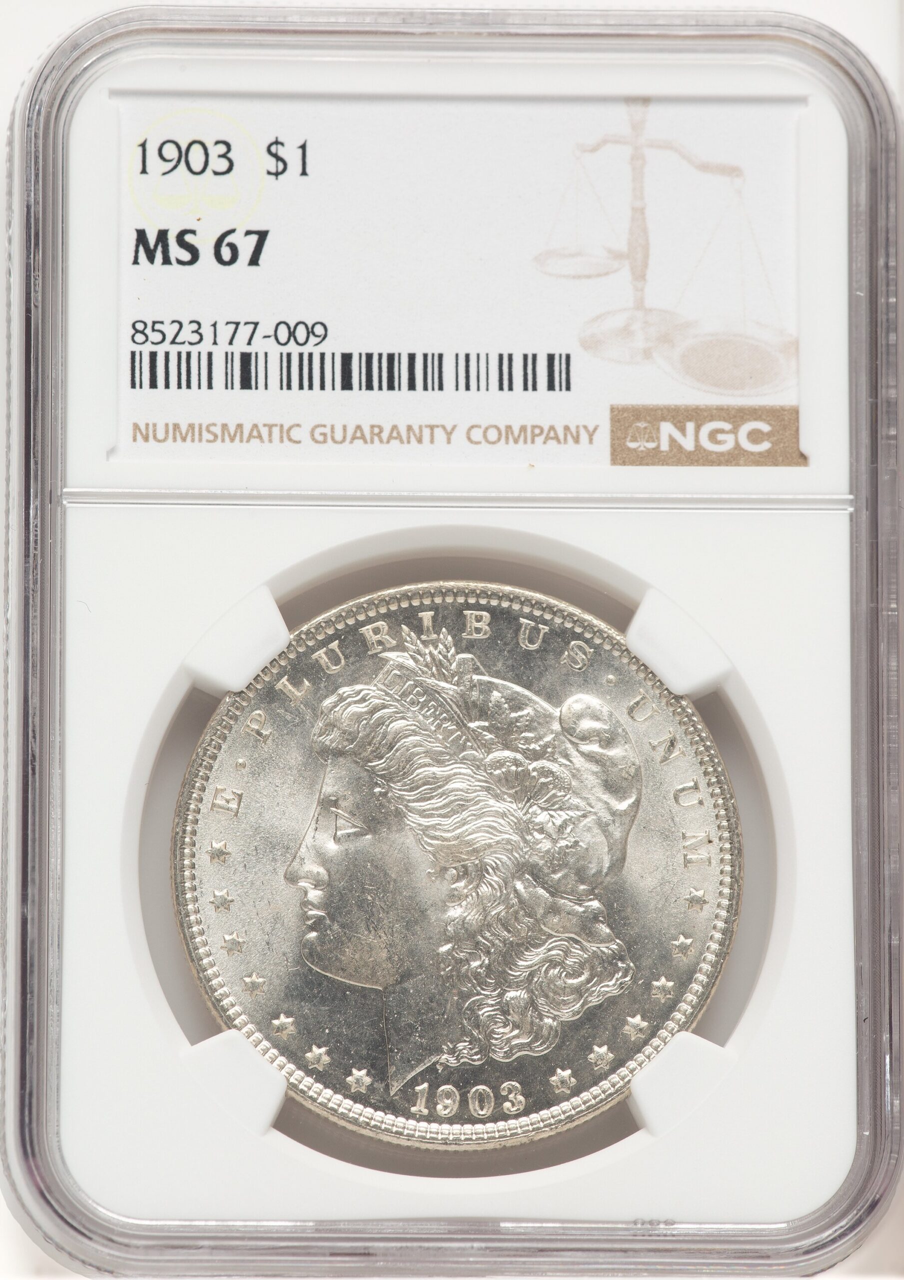 1903 Morgan Dollar NGC MS67 (776905003) 1903 Morgan Dollar NGC MS67 (776905003)