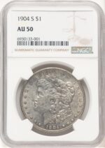 1904-S Morgan Dollar NGC AU50