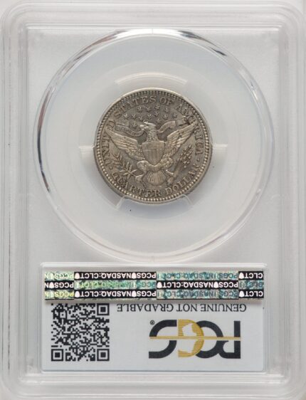 1914-S 25C Barber Quarter Genuine PCGS AU50