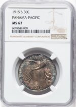 1915-S 50C Panama-Pacific Commemorative Silver NGC MS67