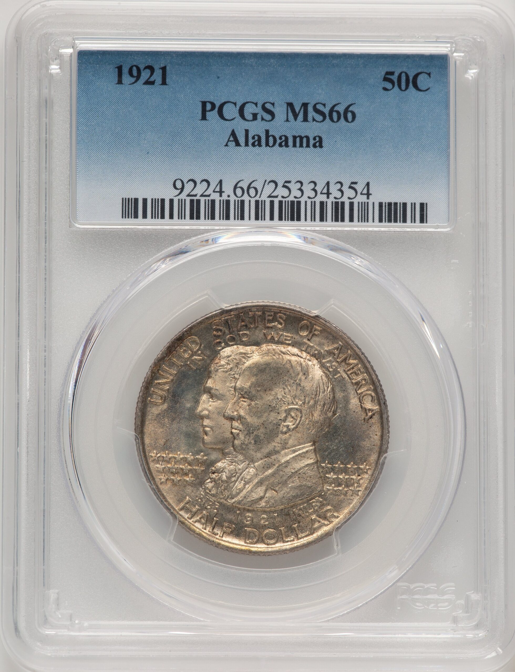 1921 50C Alabama Commemorative Silver PCGS MS66 (778275001) 1921 50C Alabama Commemorative Silver PCGS MS66 (778275001)